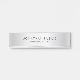 Letrero Para Puerta Elegante plantilla Personalizado moderna Glamour F