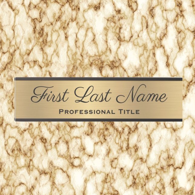 Letrero Para Puerta Elegante Rótulo de oficina profesional Faux Gold (Subido por el creador)