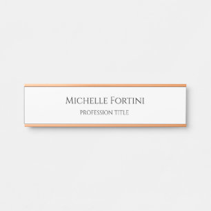 Letrero Para Puerta Elegante sencillo Minimalista