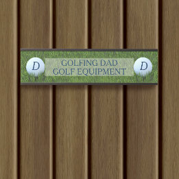 Letrero Para Puerta Equipo de golf Locker Golfer Dad