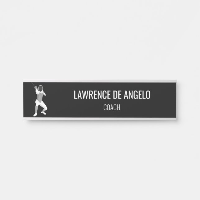 Letrero Para Puerta Esgrima (Anverso)