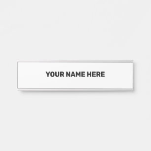 LETRERO PARA PUERTA ESTILO DE TEXTO MÍNIMO SENCILLO