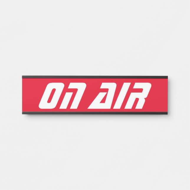 Letrero Para Puerta Futurista en Rótulo de puertas aéreas (Anverso)