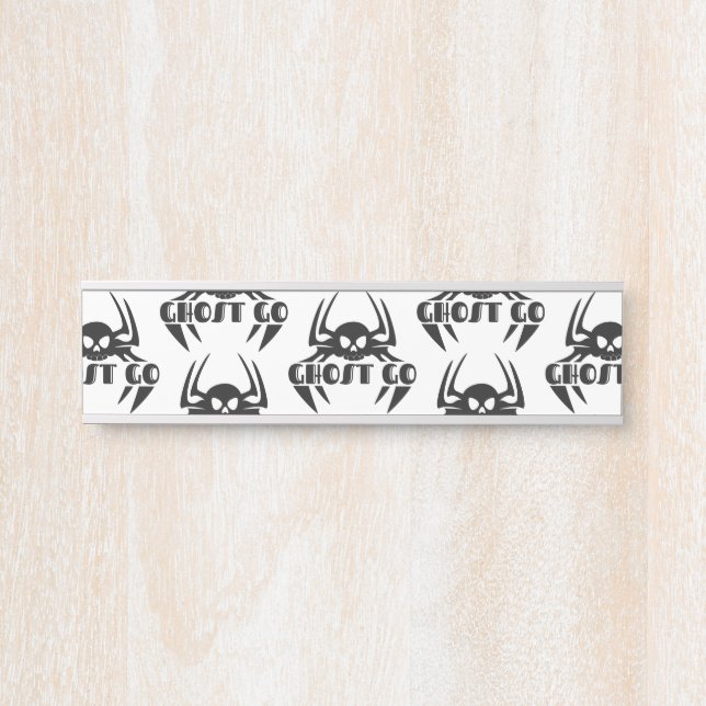 Letrero Para Puerta Ghost Go Spooky Season (Anverso)