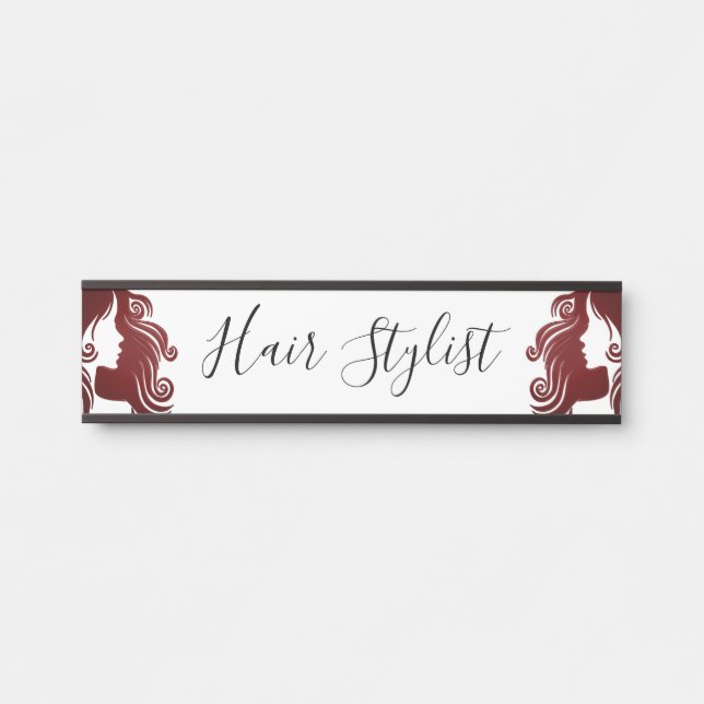 Letrero Para Puerta Hair Stylist (Anverso)