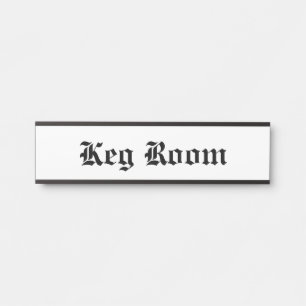Letrero Para Puerta Keg Room