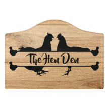 La Coop de pollo con aspecto de madera de Hen Den