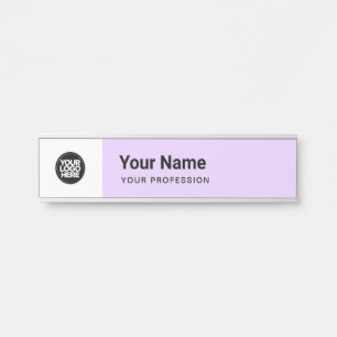 Letrero Para Puerta Lavender Purple Business Logo Profession