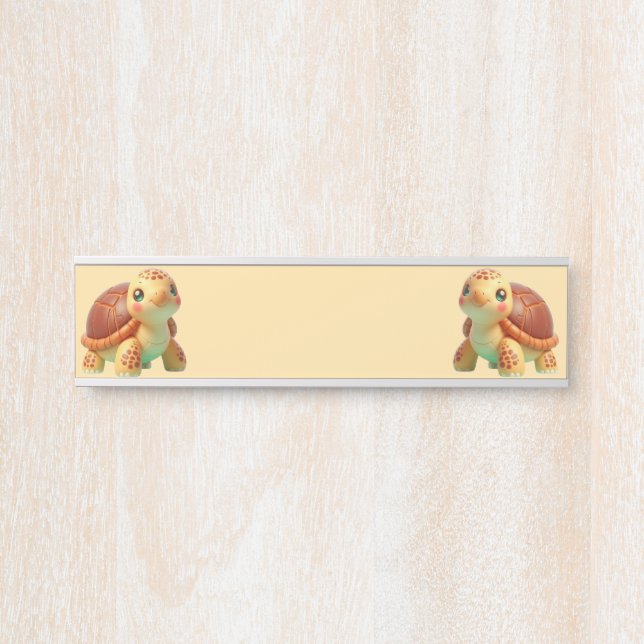 Letrero Para Puerta Lento pero Creciente (Anverso)