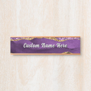 Letrero Para Puerta Letrero de Puerta de Nombre Personalizado Brillant