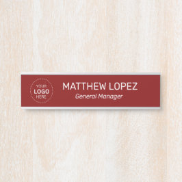 Letrero Para Puerta Letrero de puerta de oficina moderna profesional