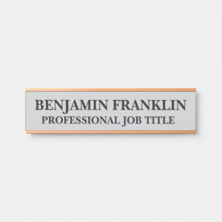 Letrero Para Puerta Letrero de Puerta de Oficina Profesional Moderna