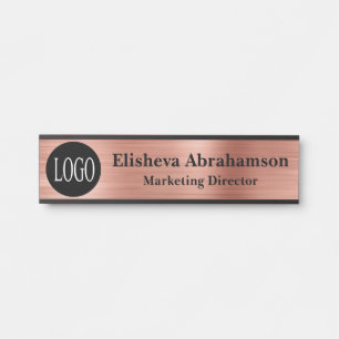 Letrero Para Puerta Letrero de puerta de oficina profesional rosa dora