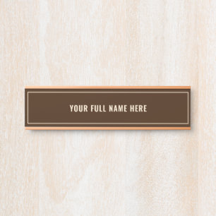 Letrero Para Puerta Letrero de Puerta Enmarcado con Nombre Personaliza