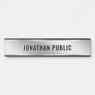 Letrero Para Puerta Letrero de Puerta Texto Personalizado Elegante Mod