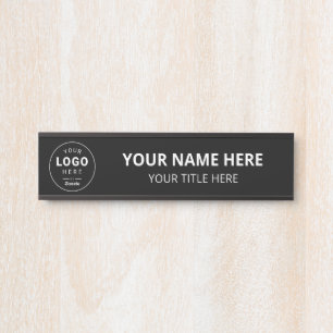 Letrero Para Puerta Logotipo Comercial Personalizado Empresa