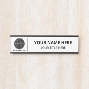 Letrero Para Puerta Logotipo Comercial Personalizado Empresa