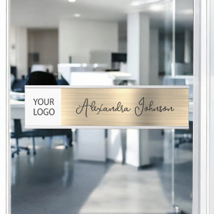 Letrero Para Puerta Logotipo de personalizado Executive Gold Professio