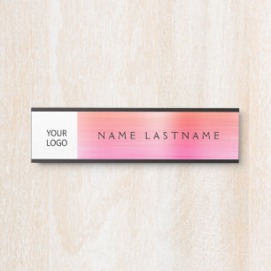 Letrero Para Puerta Logotipo de Personalizado moderno Pastel Profesion