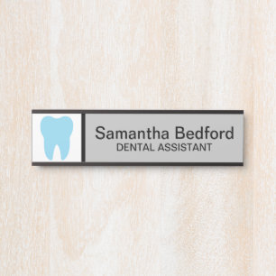 Letrero Para Puerta Logotipo de recepción de odontología para personal