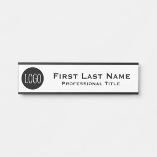 Letrero Para Puerta Logotipo de su empresa Señal de puerta de oficina
