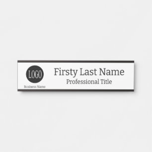 Letrero Para Puerta Logotipo de su empresa Señal de puerta de oficina 