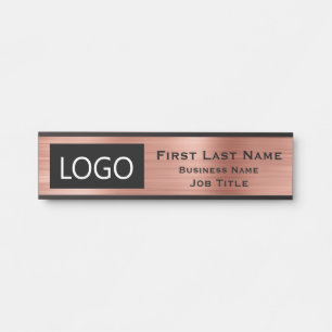 Letrero Para Puerta Logotipo de su empresa Señal de puerta de oficina