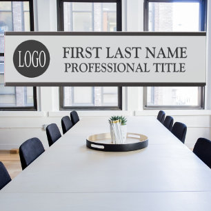 Letrero Para Puerta Logotipo de su empresa Señal de puerta de oficina 
