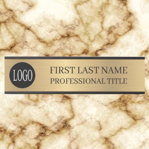 Letrero Para Puerta Logotipo de su empresa Señal de puerta de oficina
