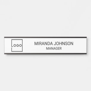 Letrero Para Puerta Logotipo Empresarial Personalizado Profesional