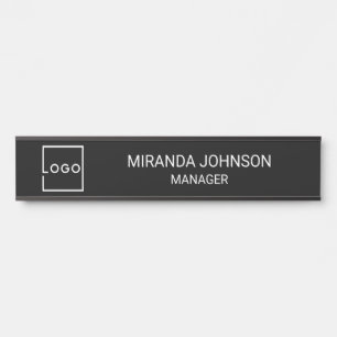 Letrero Para Puerta Logotipo Empresarial Personalizado Profesional