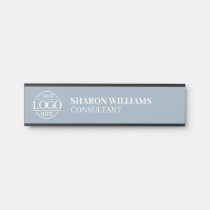Letrero Para Puerta Logotipo Empresarial Personalizado Profesional Pol