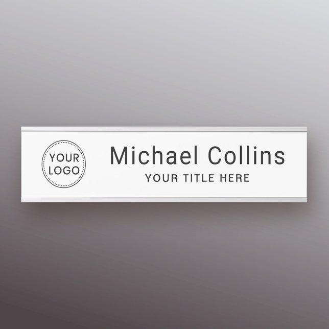 Letrero Para Puerta logotipo personalizado blanco o cualquier nombre y (Subido por el creador)