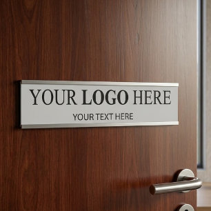 Letrero Para Puerta Logotipo Promocional Personalizado – Sin Pedido Mí