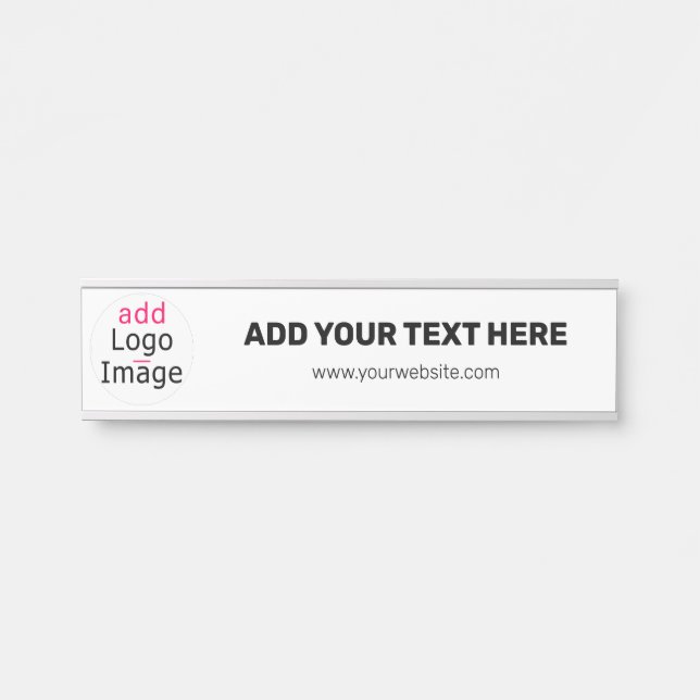 Letrero Para Puerta Marca profesional de Personalizable (Anverso)