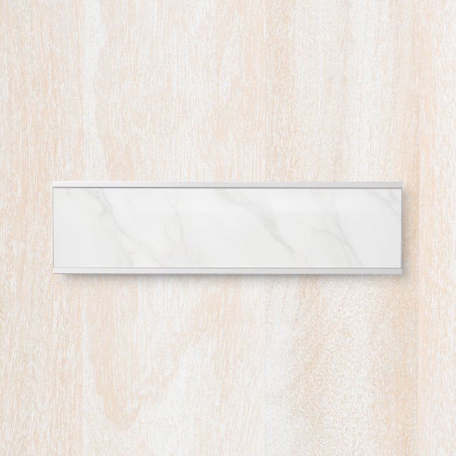 Letrero Para Puerta Mármol Blanco (Anverso)