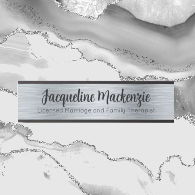 Letrero Para Puerta Matrimonio con licencia de plata y terapeuta famil (Subido por el creador)