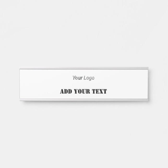 Letrero Para Puerta Moda DE ESTILO MÍNIMO MODERNO MONOGRAM ELEGANTE SI (Anverso)