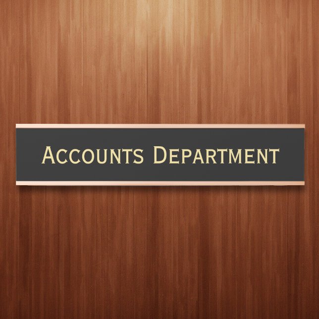 Letrero Para Puerta Modern Business Office School Department Name (Modern Business Office School Department Name Door Sign)