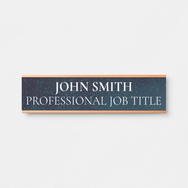 Letrero Para Puerta Modern Professional Office Door Sign (Anverso)