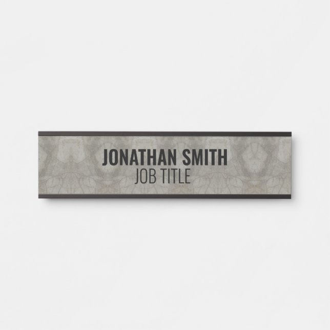 Letrero Para Puerta Modern Professional Office Door Sign (Anverso)