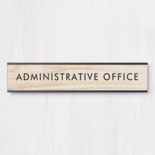 Letrero Para Puerta Modern Wood Design Professional Plate Admin Office
