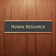 Moderno Black Faux Gold Office Nombre del Departam