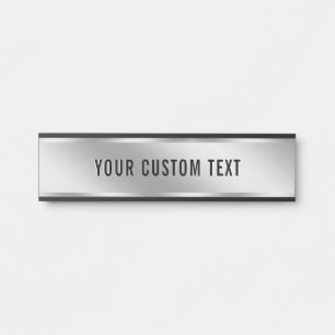 Letrero Para Puerta Moderno Elegante Tu Texto Personalizado Plantilla 