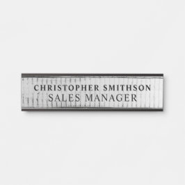 Letrero Para Puerta Moderno Wood Profesional Plate Exchange Office