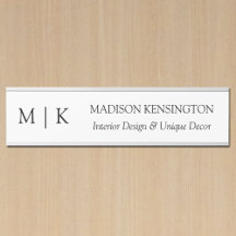 Monograma minimalista o Agregar logotipo comercial