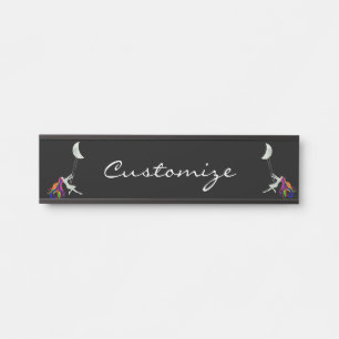 Letrero Para Puerta Moon Swinging Redhead Thunder_Cove