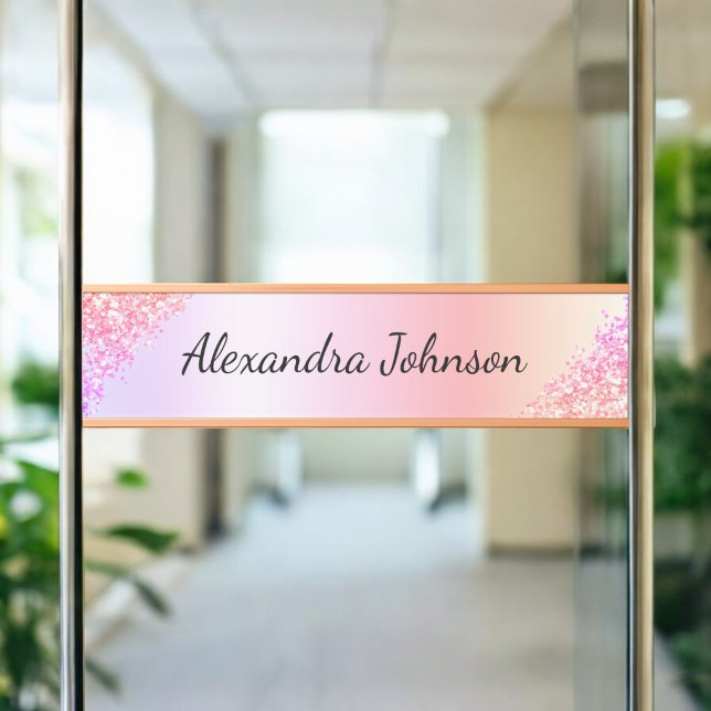 Letrero Para Puerta Naranja Elegante Oficina Profesional Moderna (Subido por el creador)
