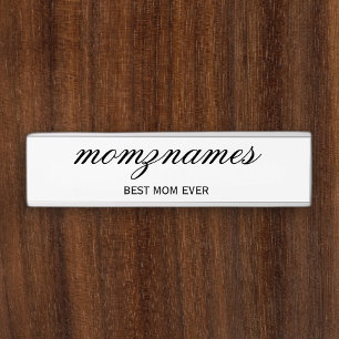 Letrero Para Puerta Nombre de mejor caligrafía de mamá de todos los ti