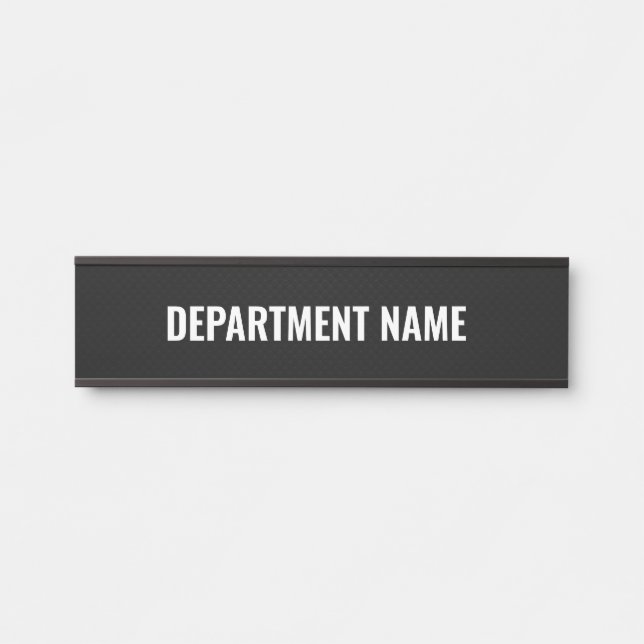 Letrero Para Puerta Nombre del departamento  (Anverso)